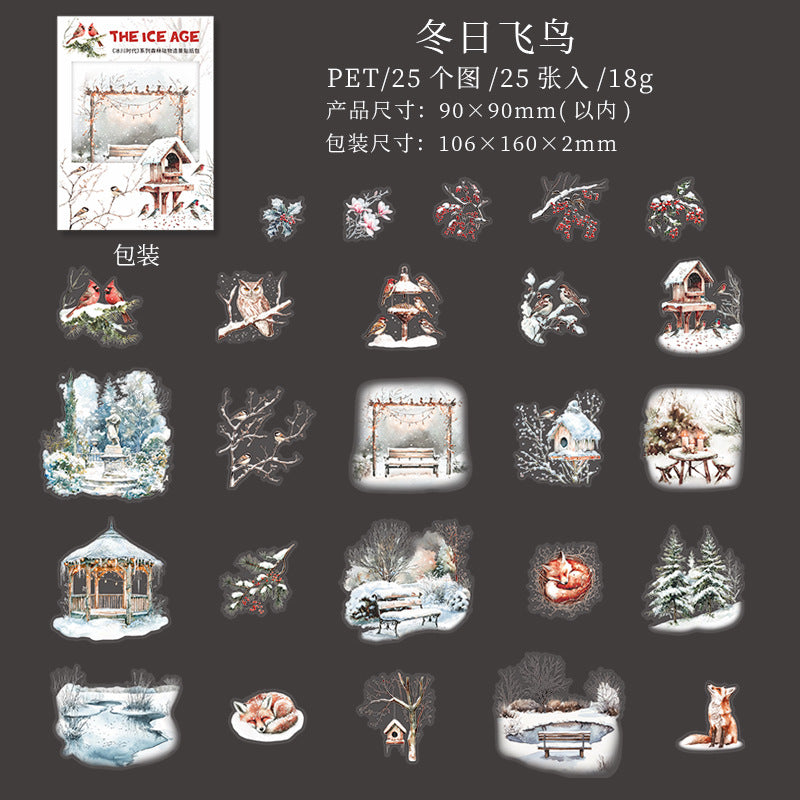 Journal sticker packs (Winter Forest)