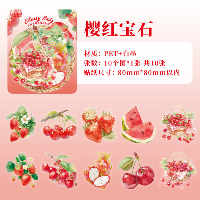 Journal sticker packs (Fruit)