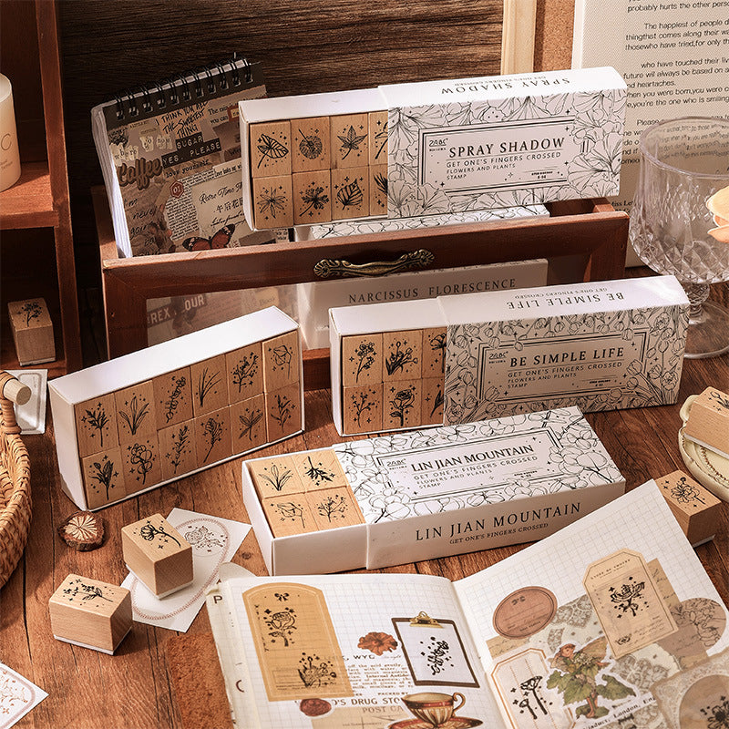 Wooden stamp (12pcs/box)