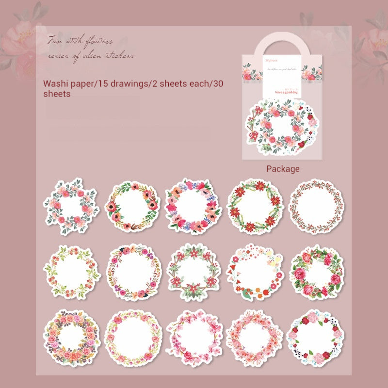 Journal sticker packs （wreath）