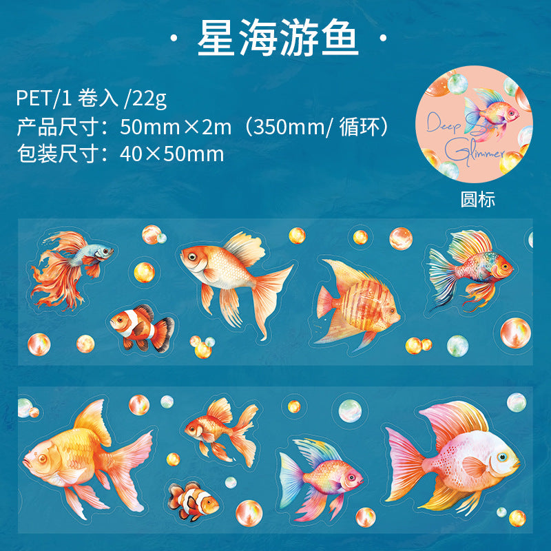 Journal PET tape (Marine Life) 50mm*2m/roll