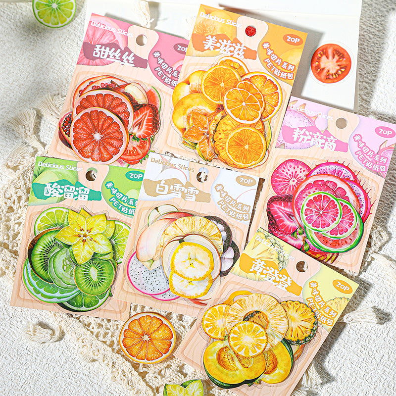 Journal PET sticker packs (Fruit) 20pcs/pack