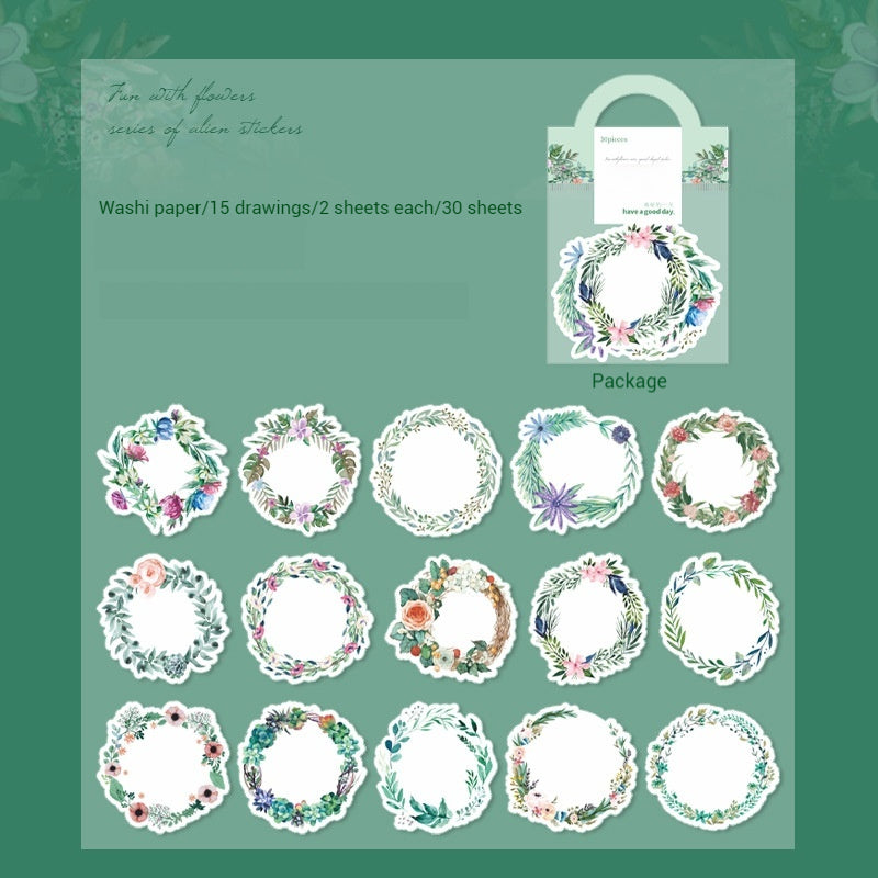 Journal sticker packs （wreath）