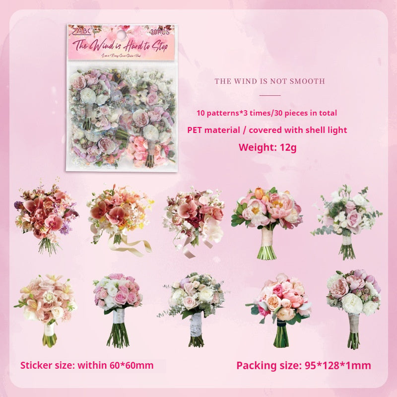 Journal sticker packs (Holding flowers)