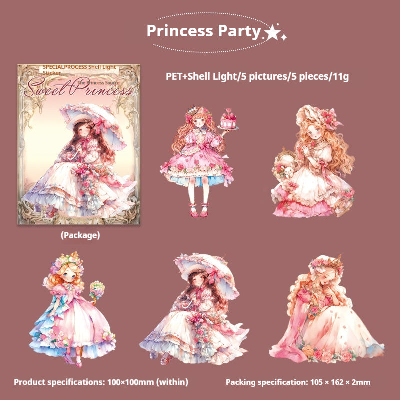 Journal sticker packs (Sweet Princess)