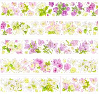 Journal flower PET tape 10 meters