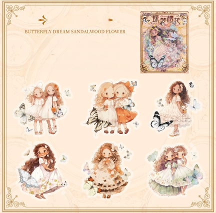 Journal sticker packs (Butterfly Girl)