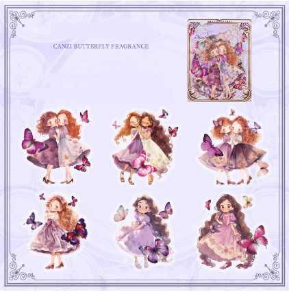 Journal sticker packs (Butterfly Girl)