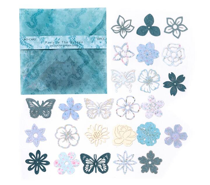 Journal Paper Packs （Floral cutout paper）