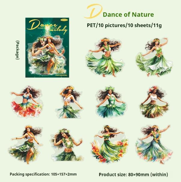 Journal sticker packs (Dancing Melody)