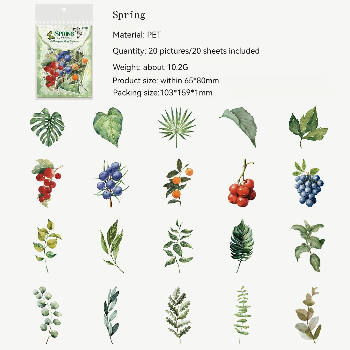 Journal Sticker Pack (Plant)