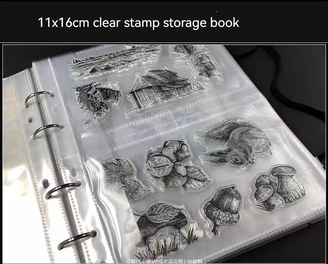 Clear stamp storage book (Size: B5)