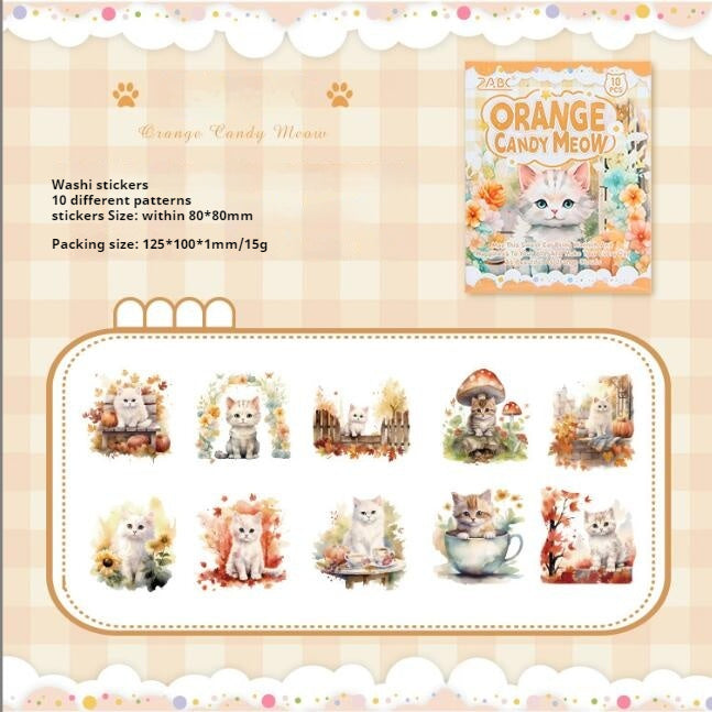 Journal sticker packs (cat)