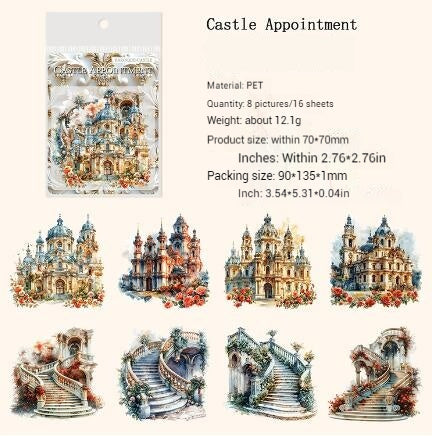 Journal sticker packs （Baroque Castle）