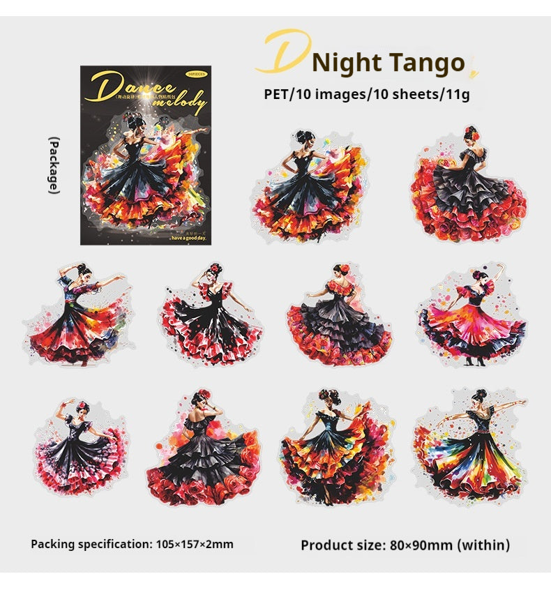 Journal sticker packs (Dancing Melody)